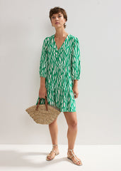 Penele Squiggle Dress - Green