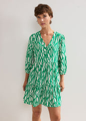 Penele Squiggle Dress - Green