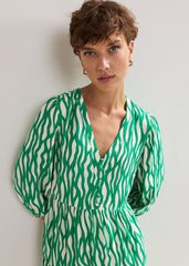 Penele Squiggle Dress - Green