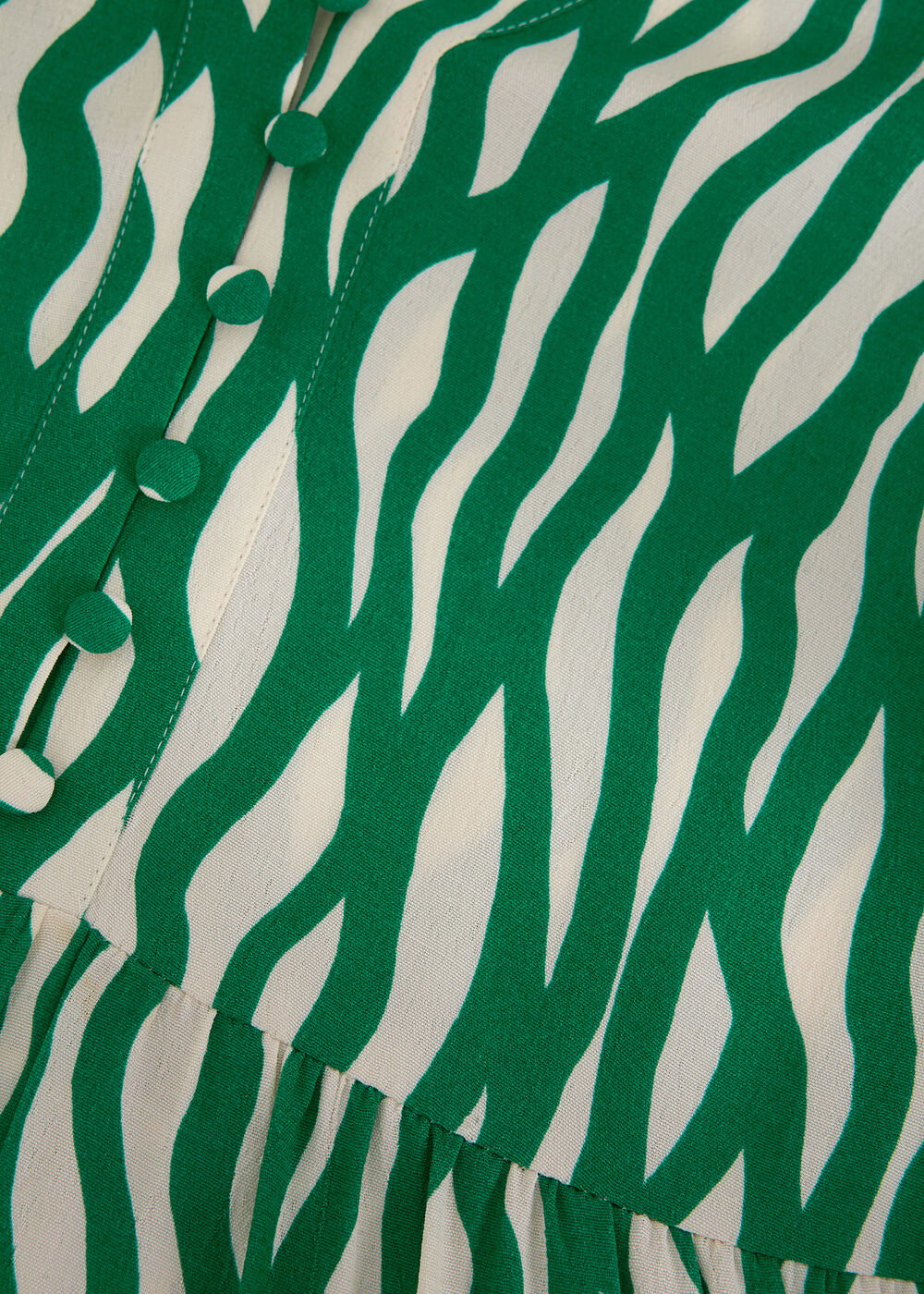 Penele Squiggle Dress - Green