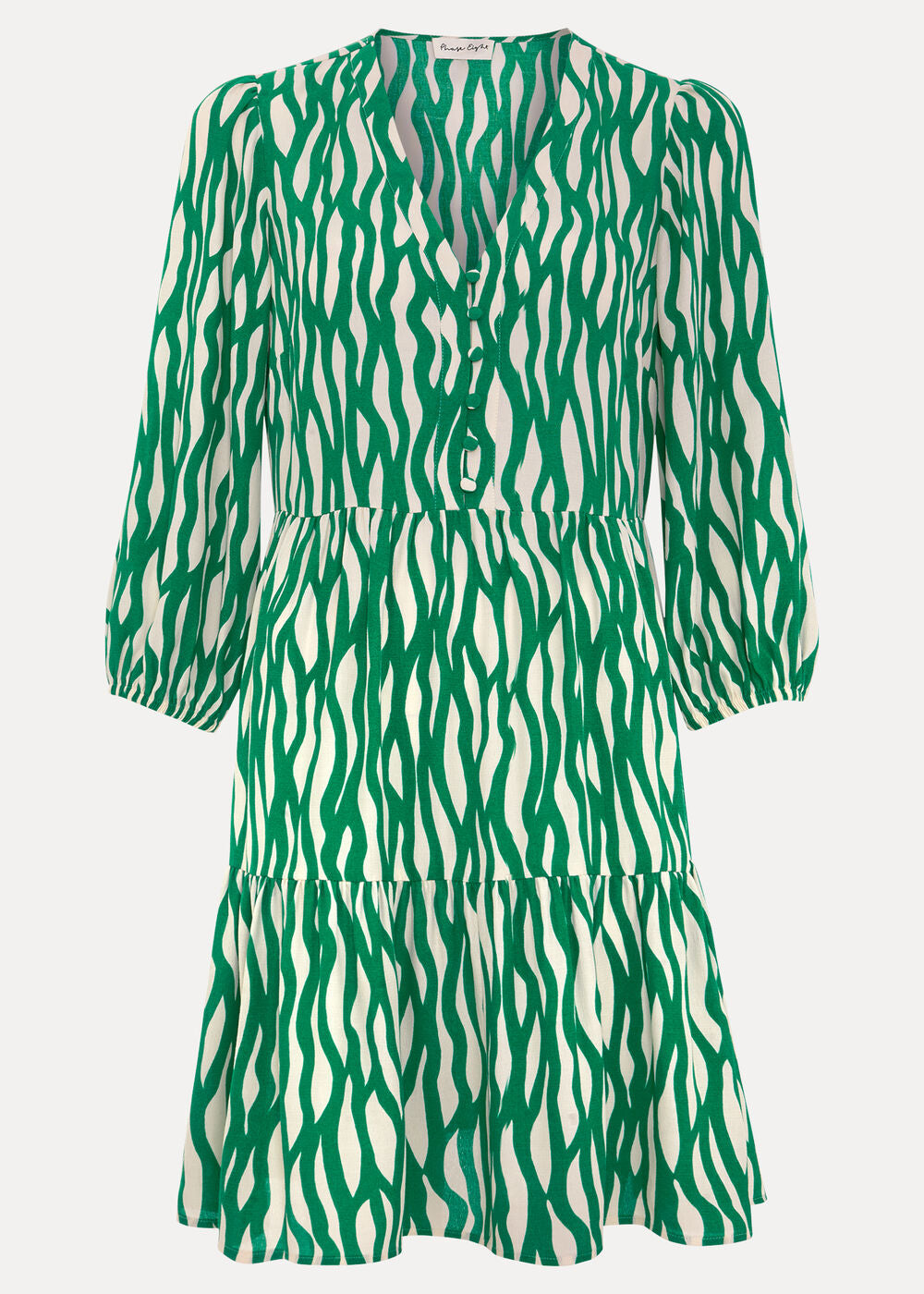 Penele Squiggle Dress - Green