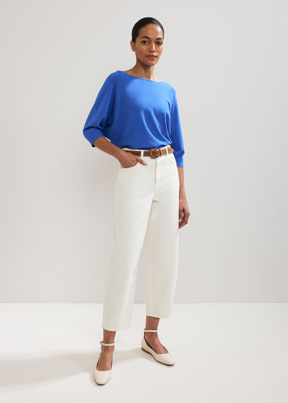 Cristine Knit Top - Blue