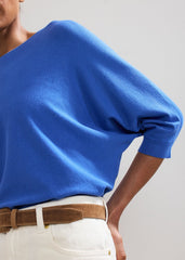 Cristine Knit Top - Blue