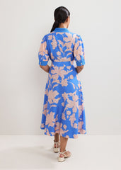 Petite Floral Dress - Blue