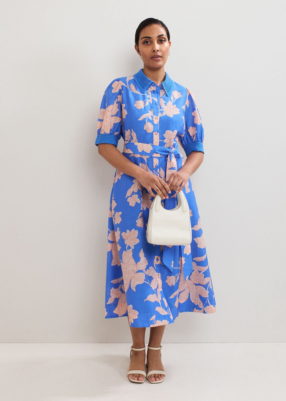 Petite Floral Dress - Blue