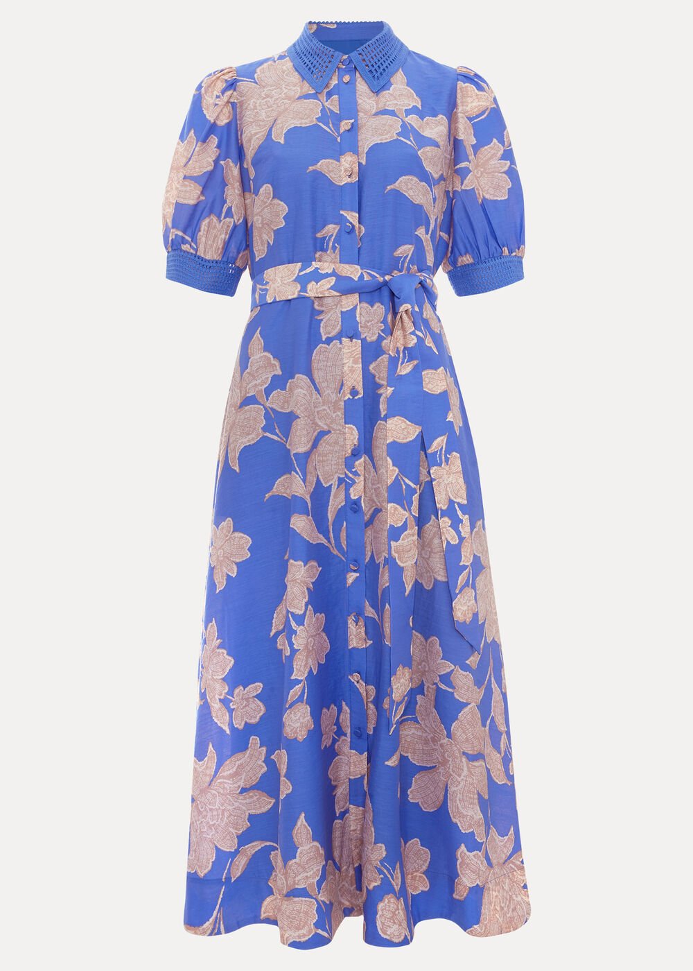 Petite Floral Dress - Blue
