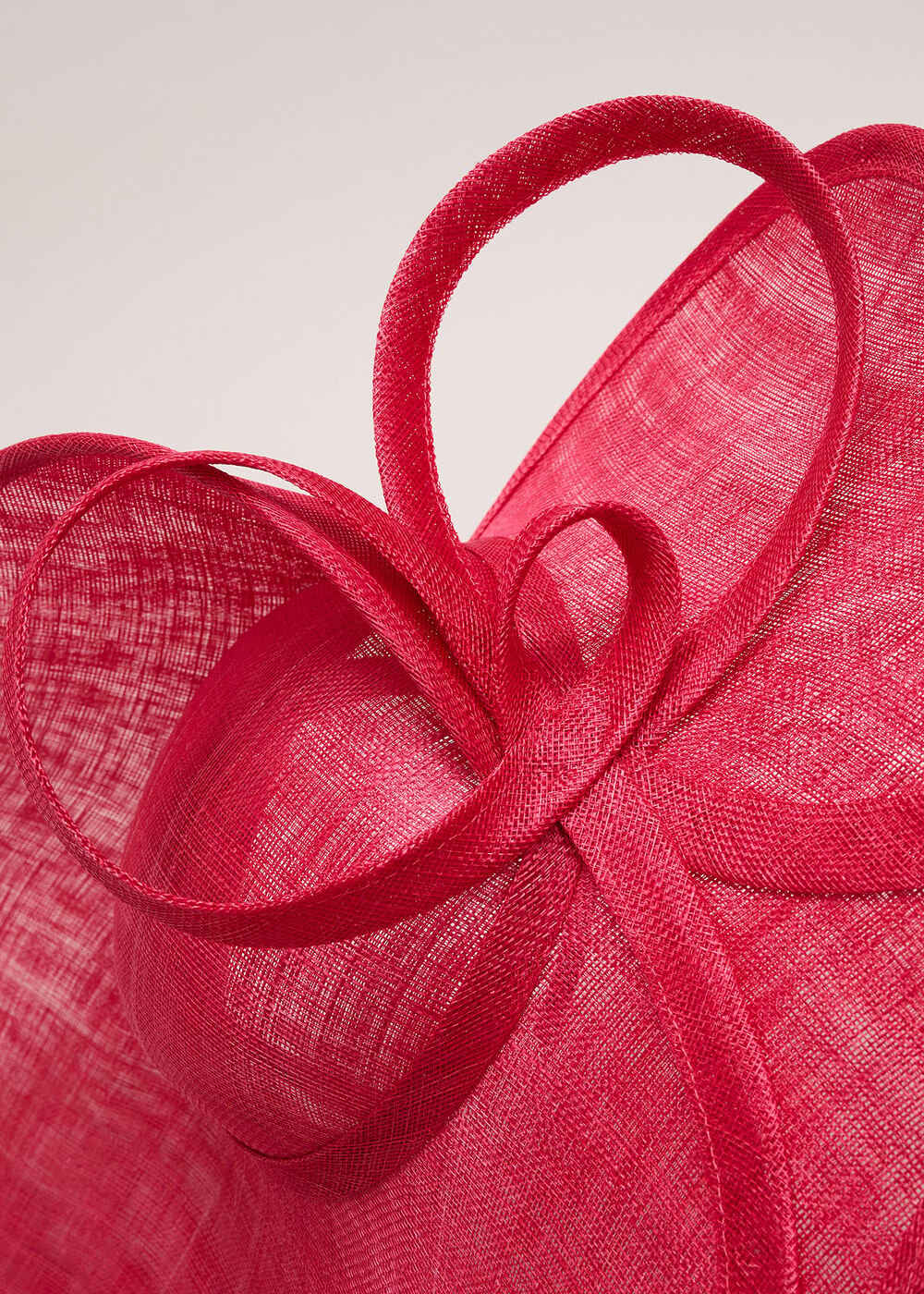 Twist Back Statement Fascinator - Coral