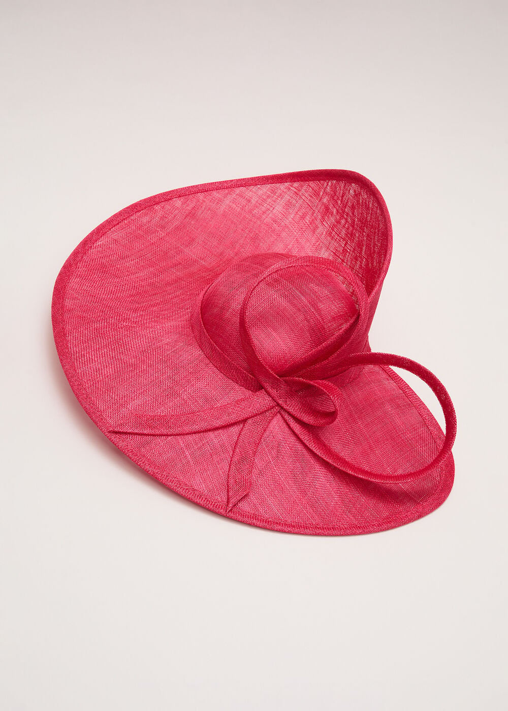 Twist Back Statement Fascinator - Coral