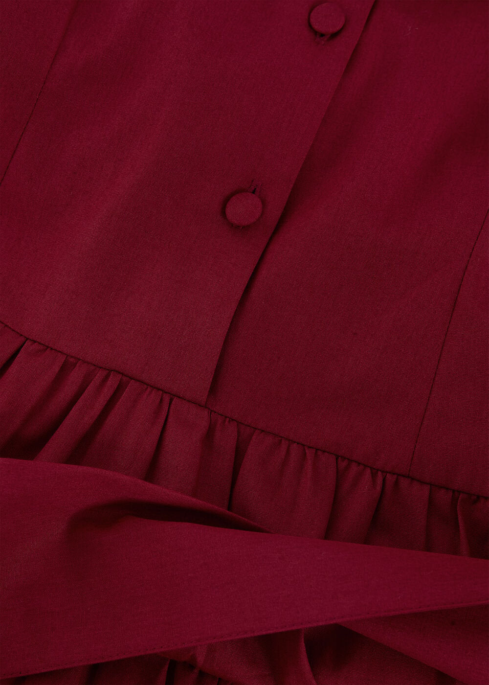 Clarissa Midi Dress - Burgundy