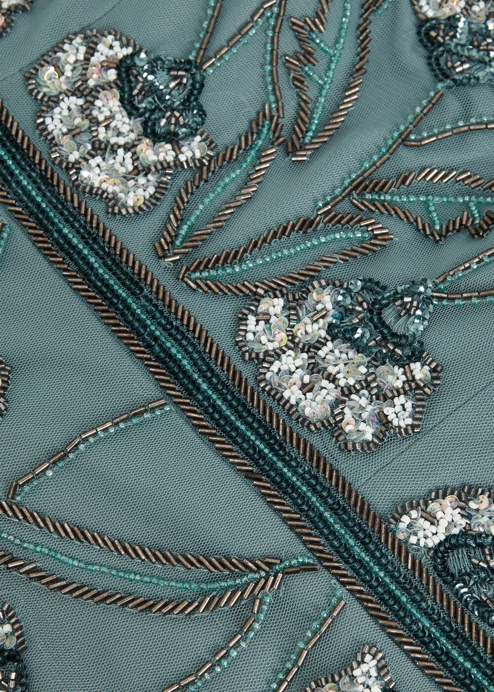 Evonne Beaded Dress - Pale Green