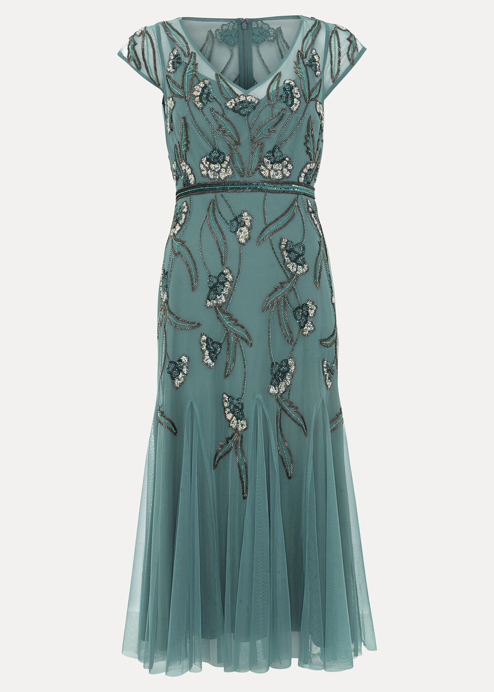 Evonne Beaded Dress - Pale Green
