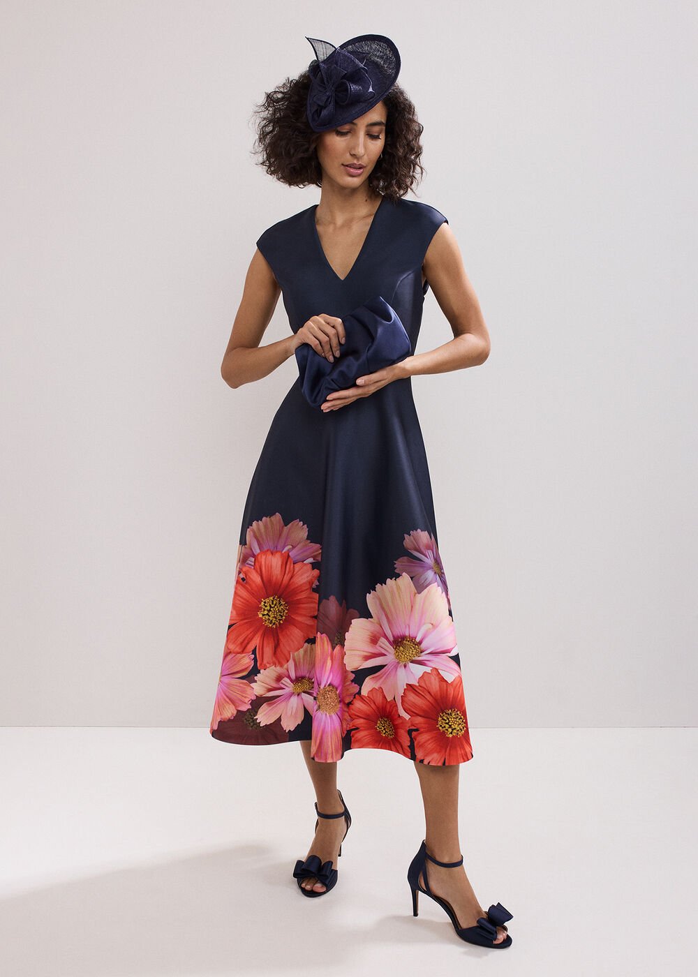 Rakhi Scuba Dress - Navy