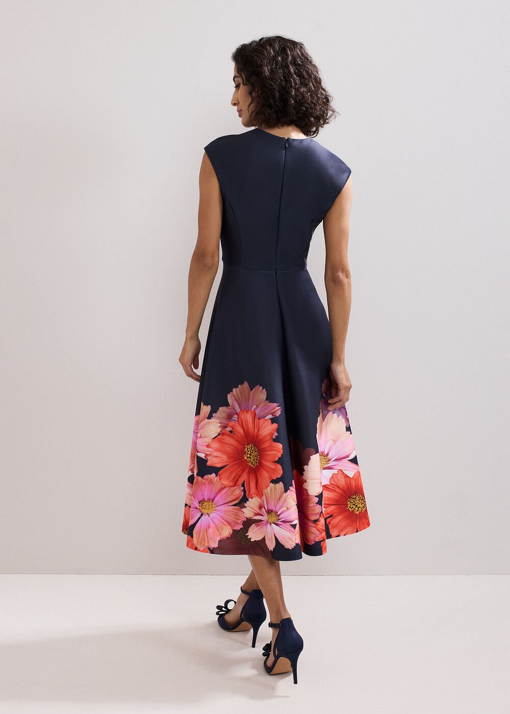 Rakhi Scuba Dress - Navy