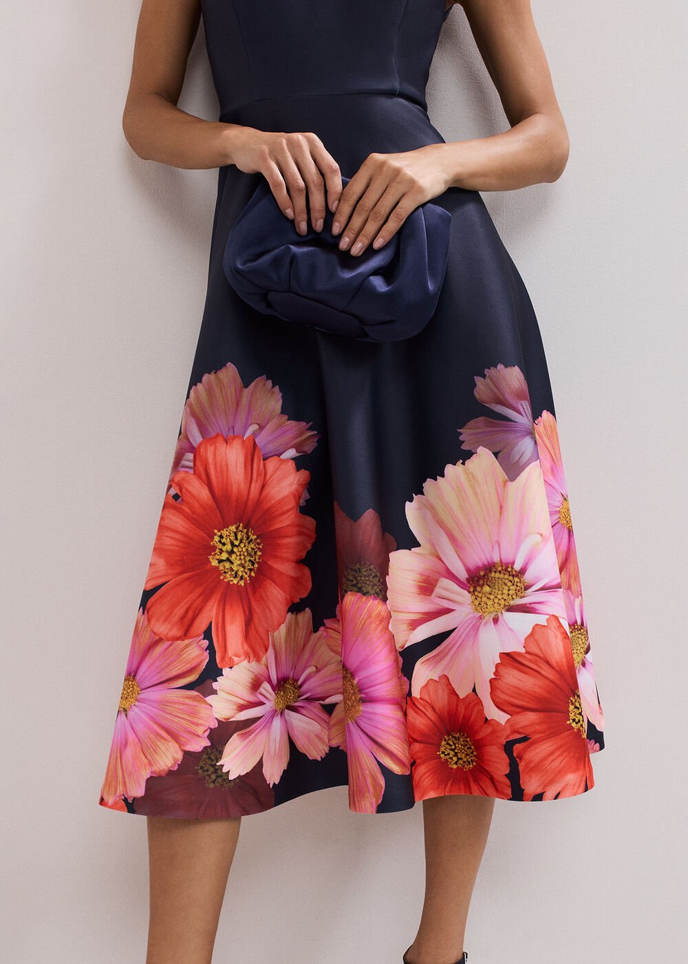 Rakhi Scuba Dress - Navy