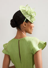 Mini Oval Fascinator - Pale Green
