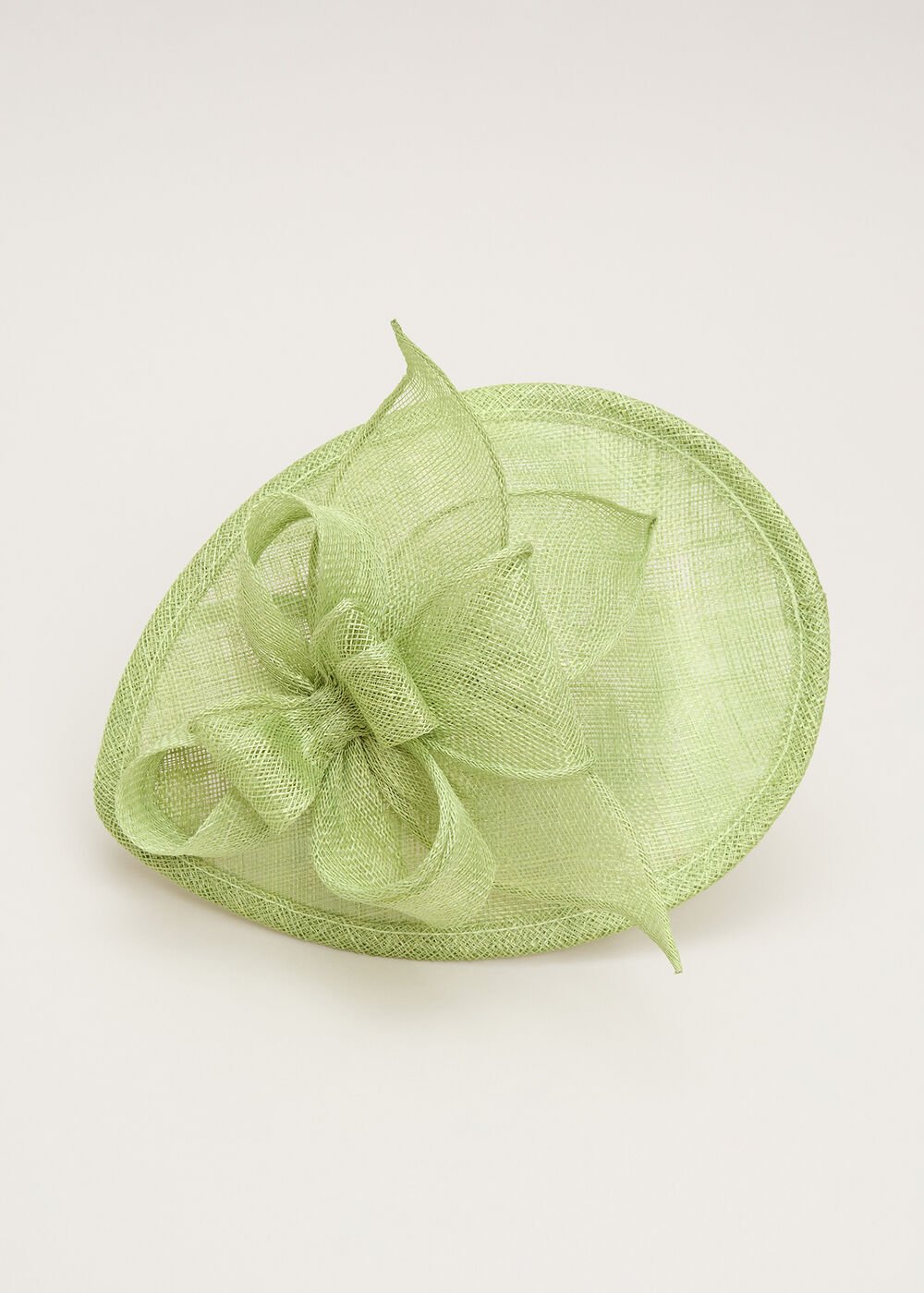 Mini Oval Fascinator - Pale Green