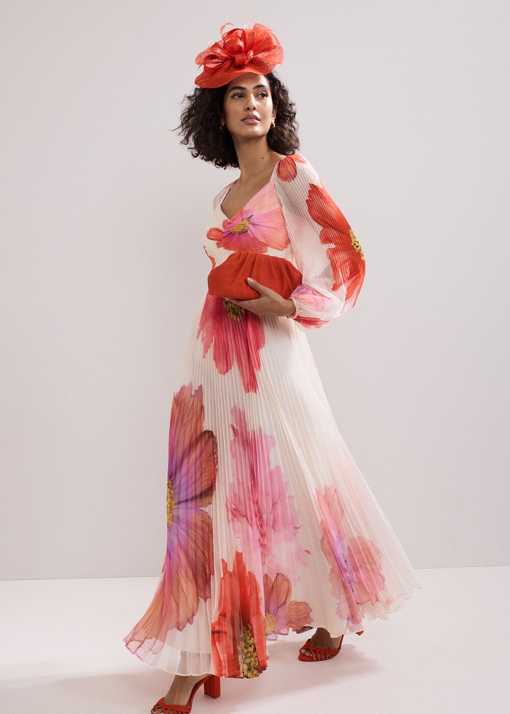 Reanna Pleated Dress - Ivory