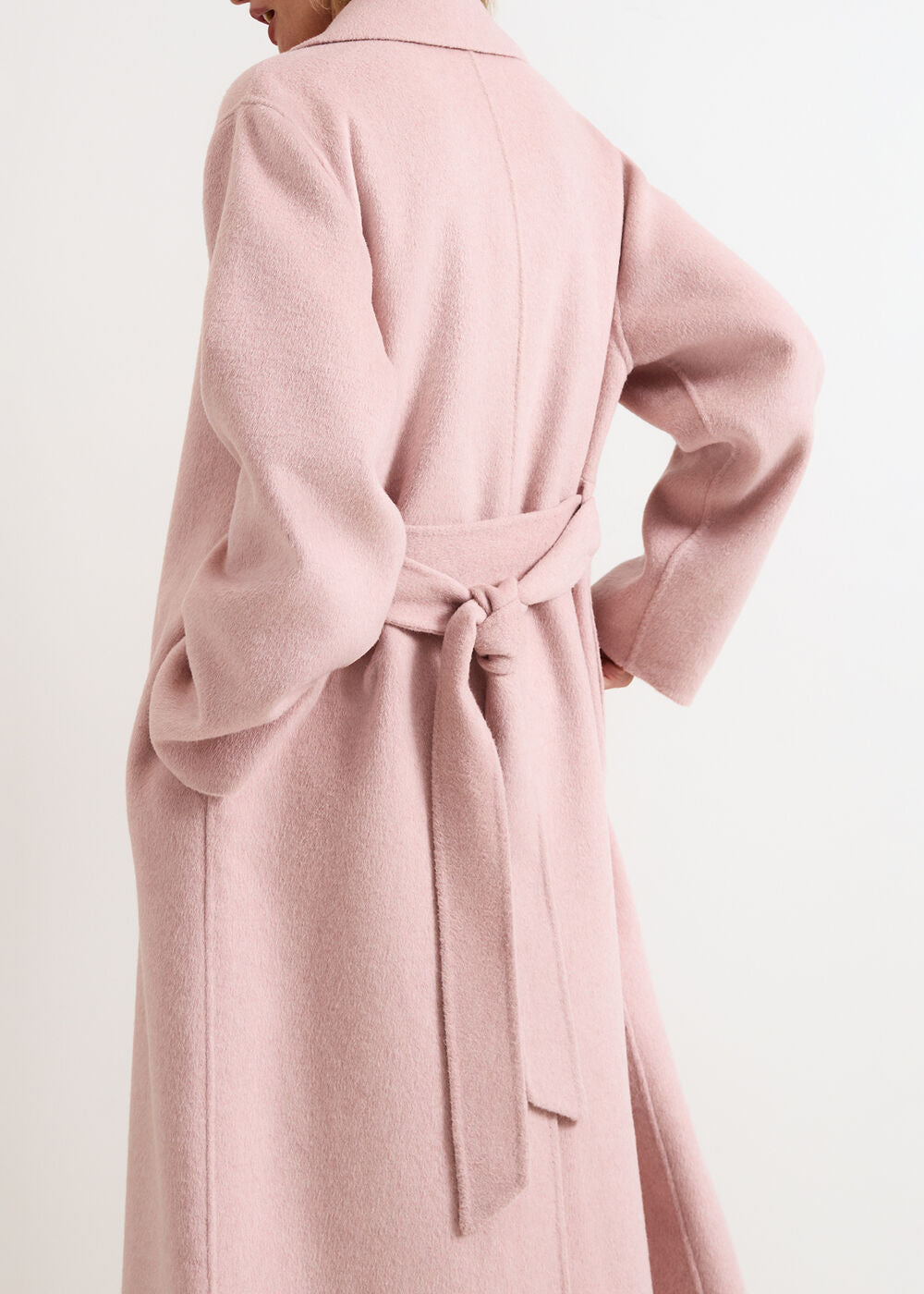 Darcy Pink Wool Coat - Pink