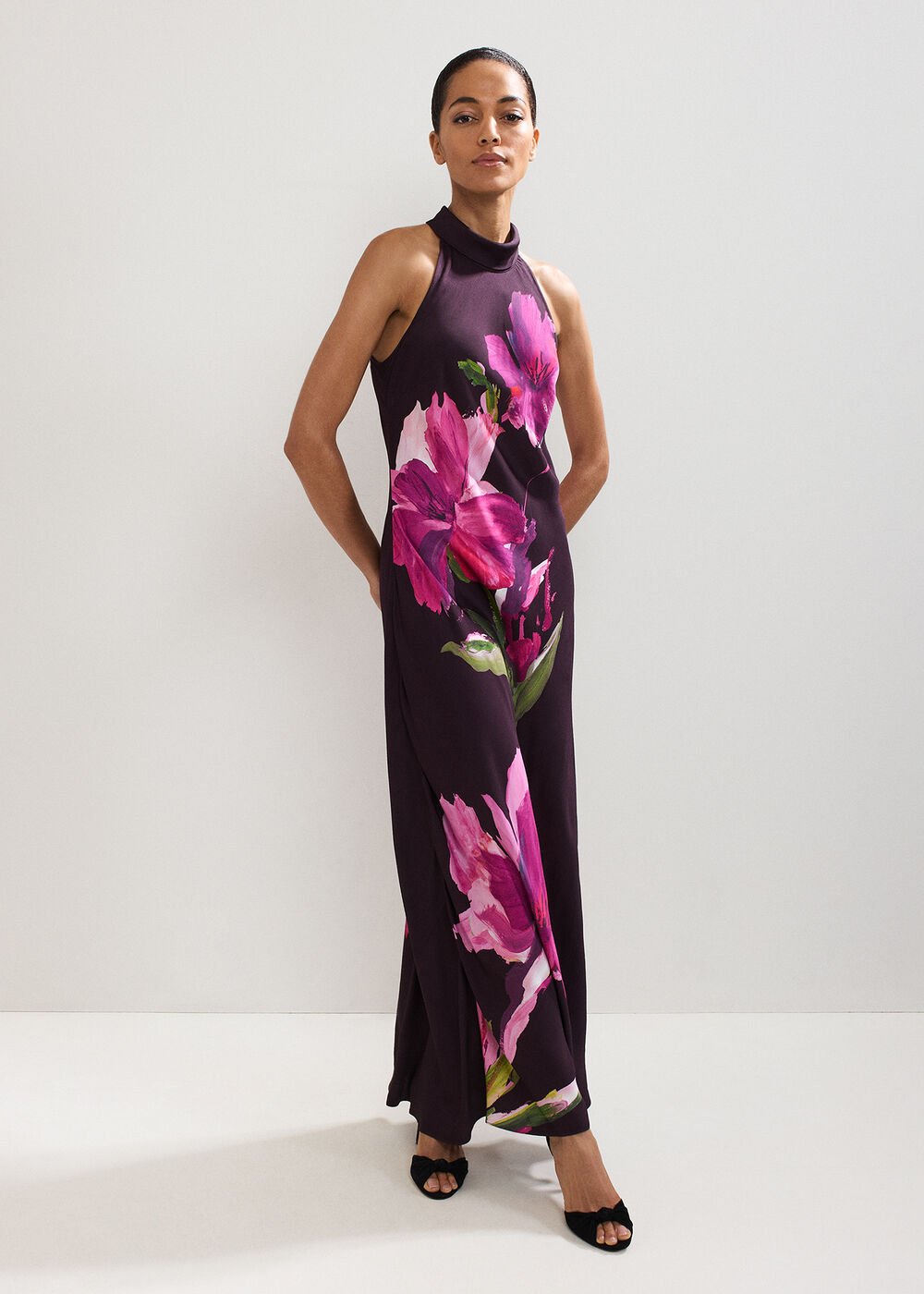 Marcella Satin Dress - Multi