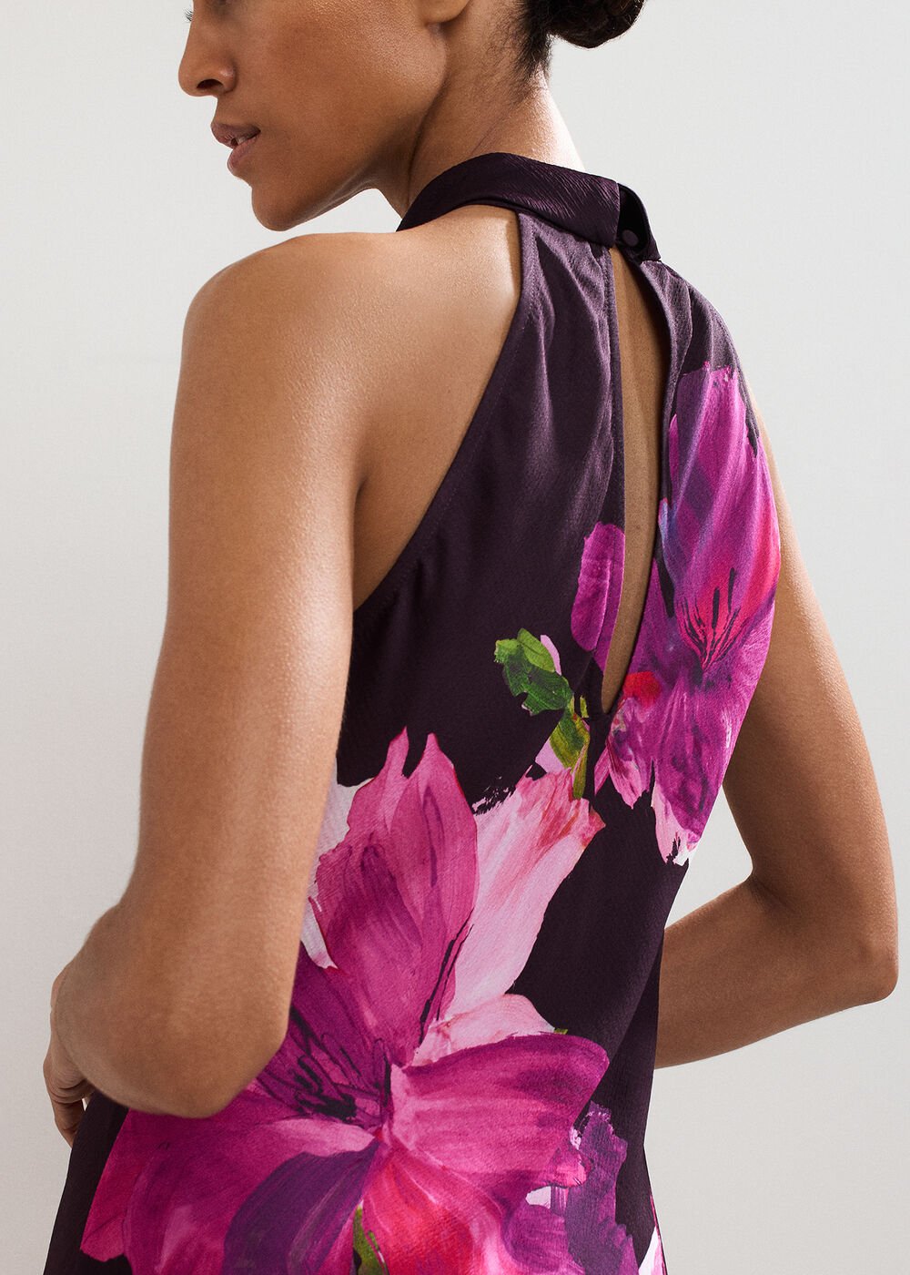 Marcella Satin Dress - Multi