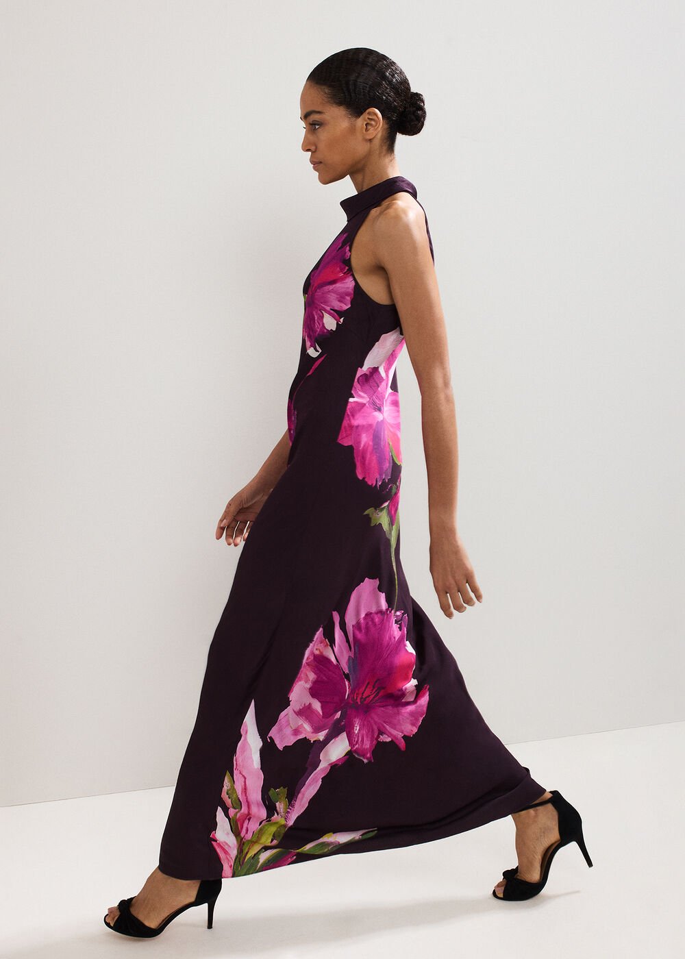 Marcella Satin Dress - Multi