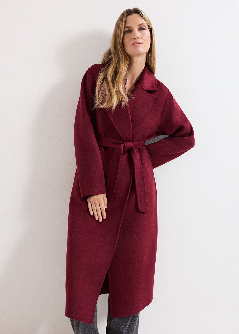 Petite Darcy Coat - Dark Red