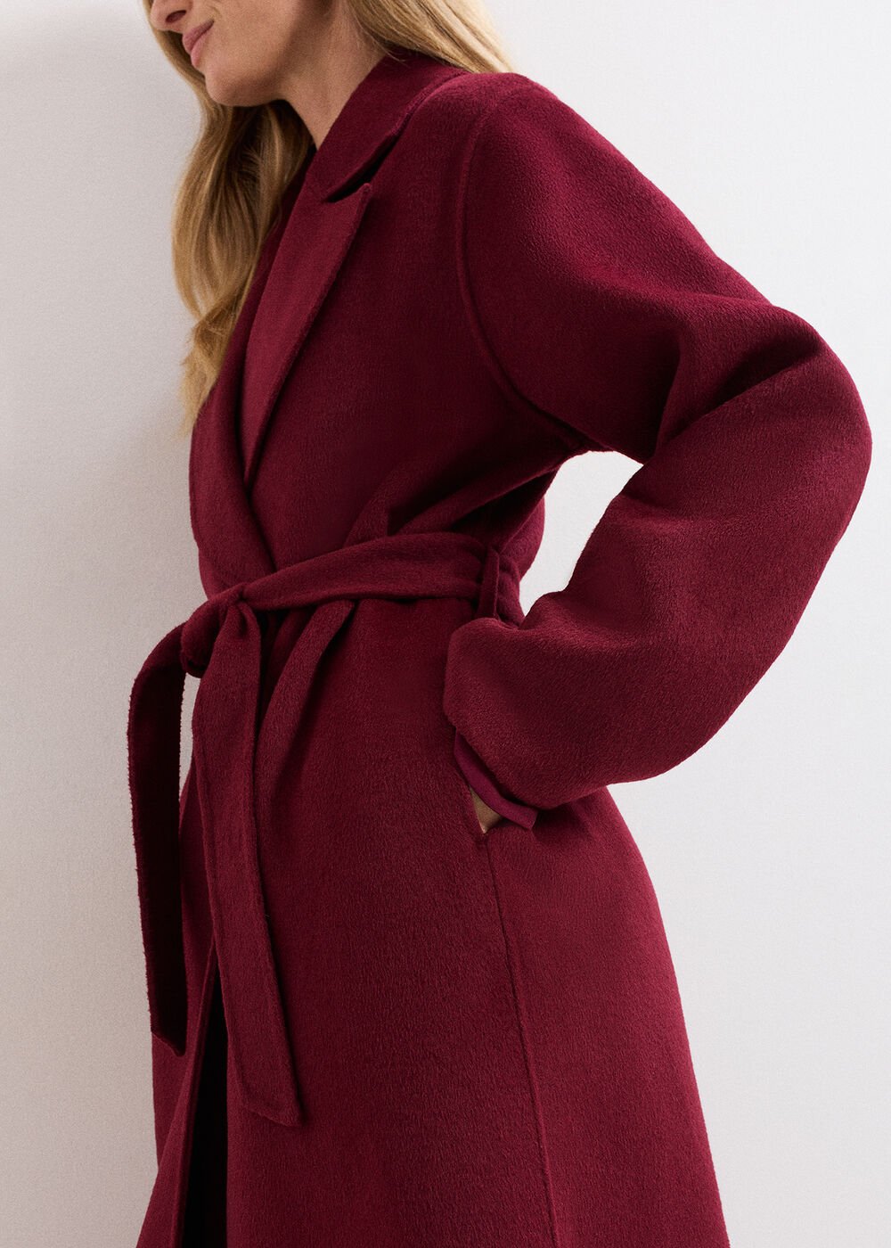 Petite Darcy Coat - Dark Red