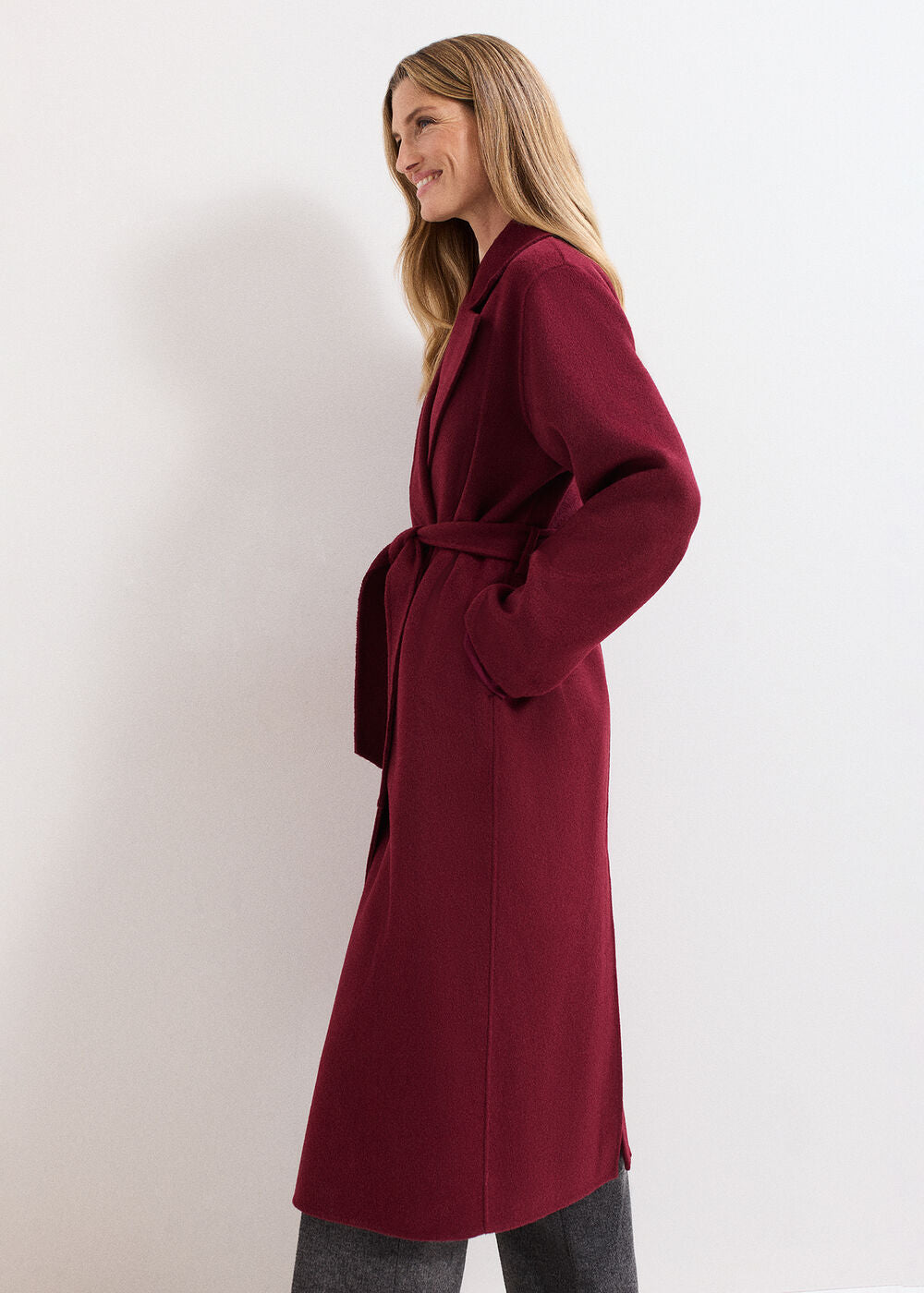 Petite Darcy Coat - Dark Red