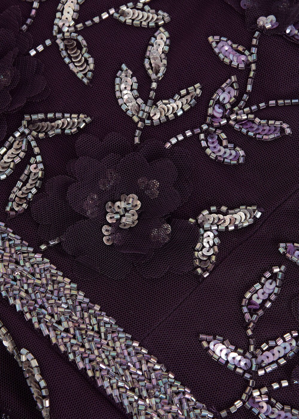 Kaida Beaded Dress - Purple