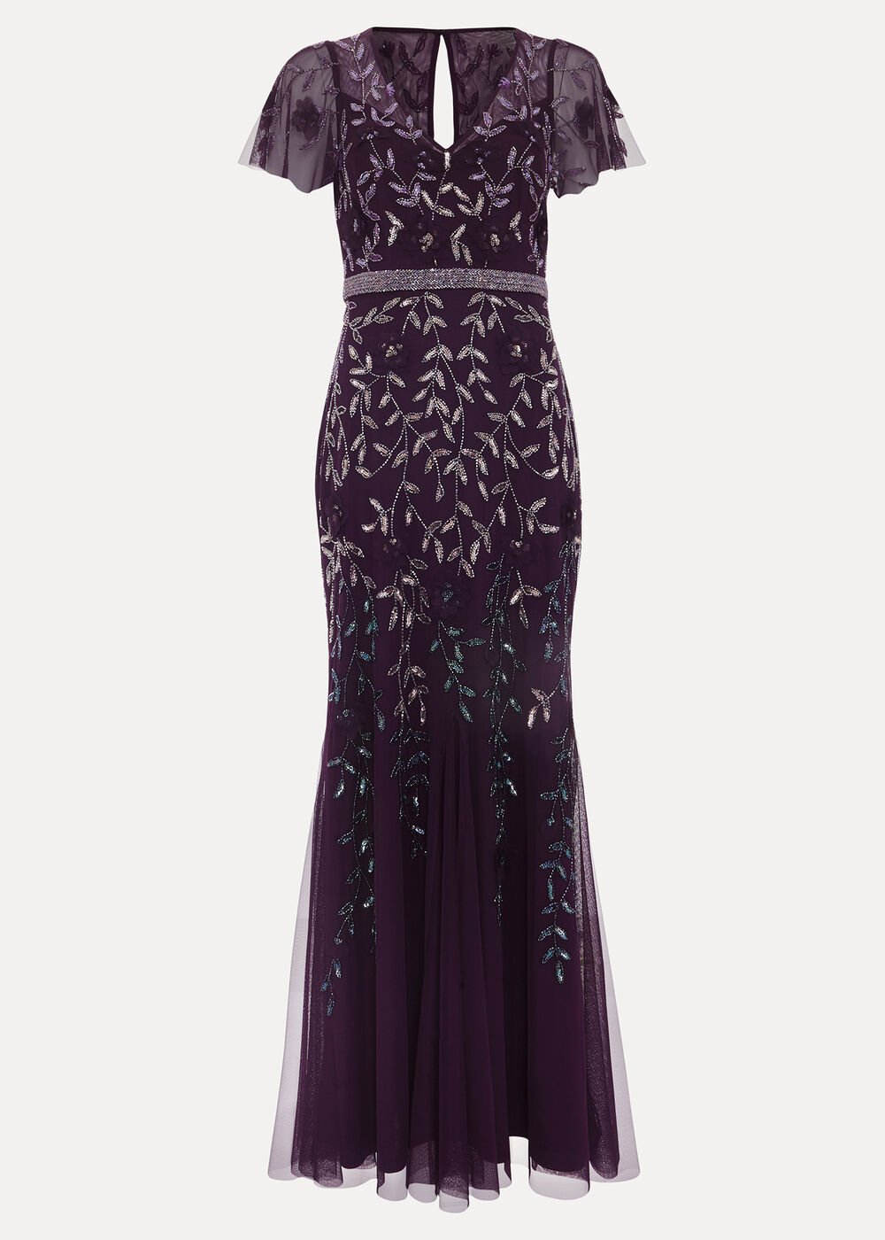 Kaida Beaded Dress - Purple