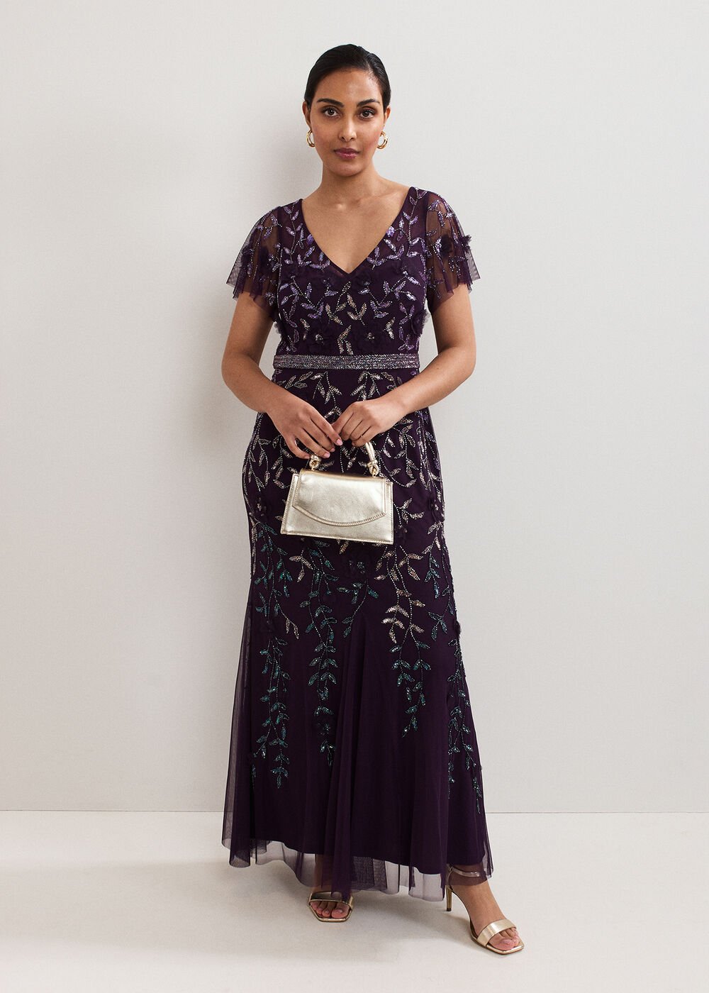 Petite Kaida Dress - Purple