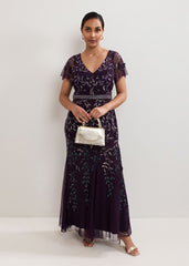 Petite Kaida Dress - Purple