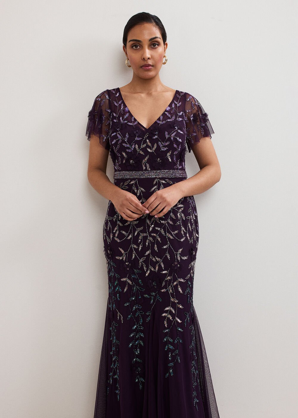 Petite Kaida Dress - Purple