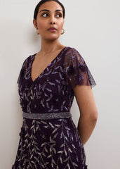 Petite Kaida Dress - Purple