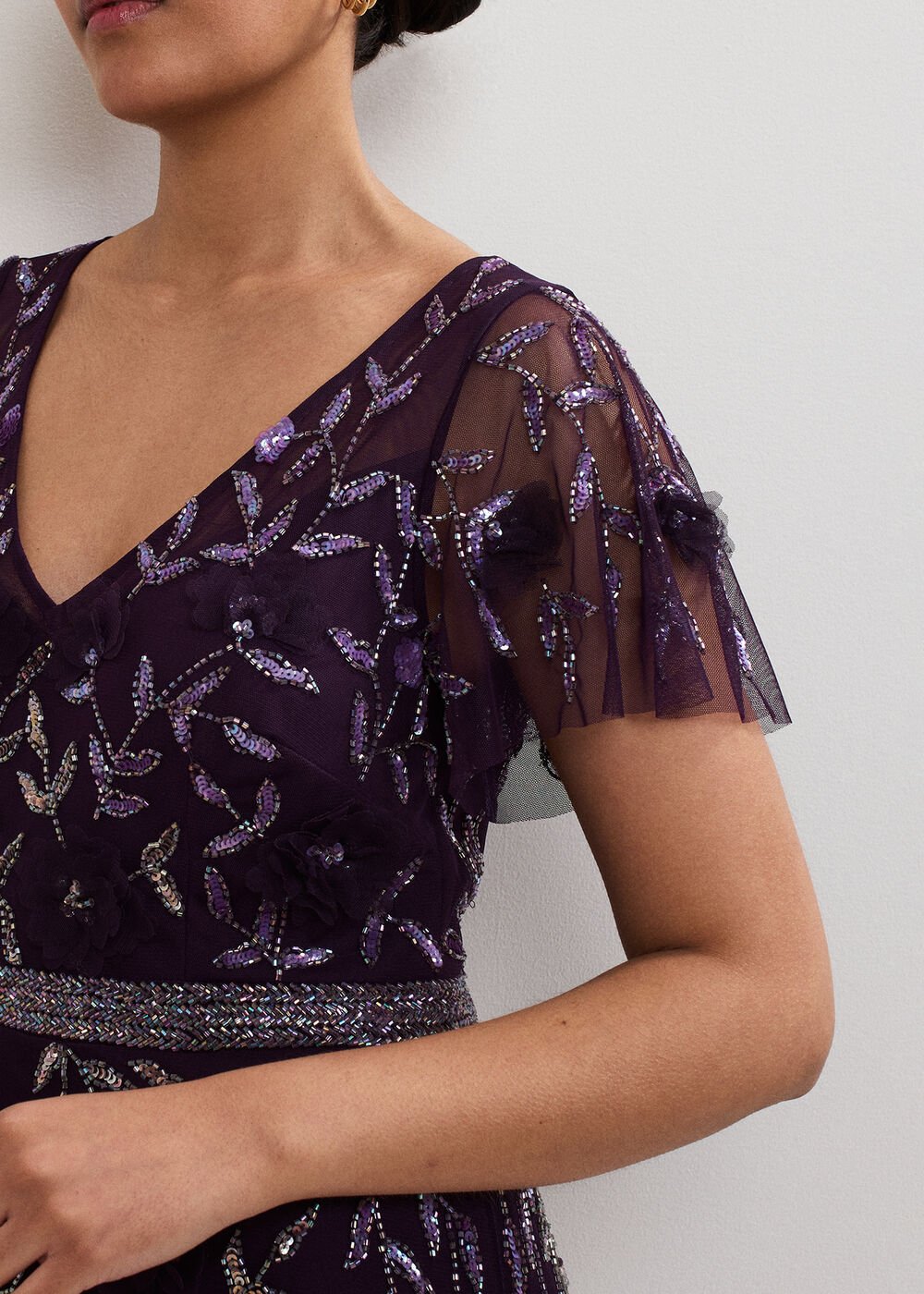 Petite Kaida Dress - Purple
