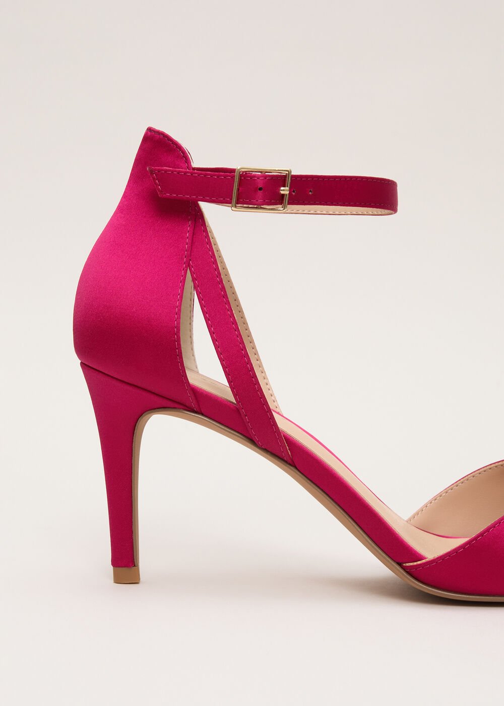 Satin Bow Sandals - Pink