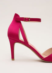 Satin Bow Sandals - Pink