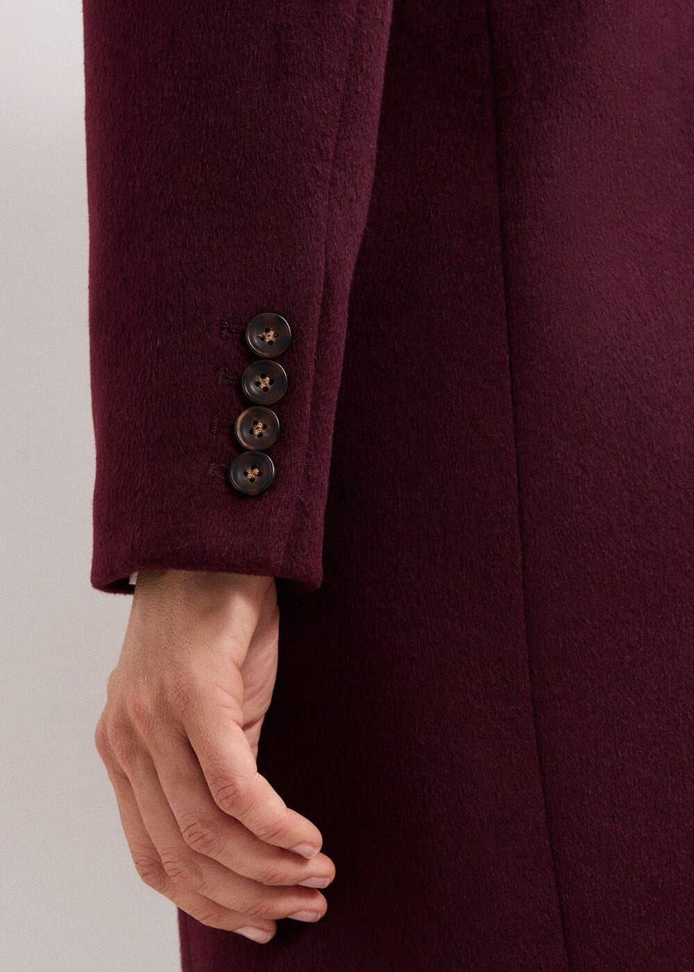 Lydia Wool Coat - Burgundy