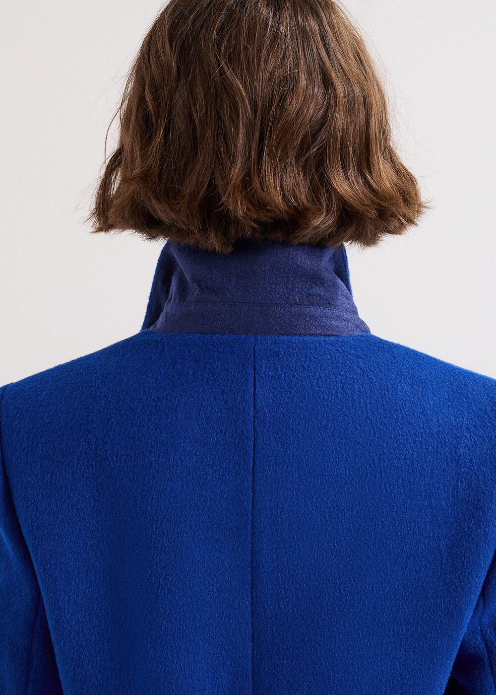 Lydia Blue Wool Coat - Cobalt