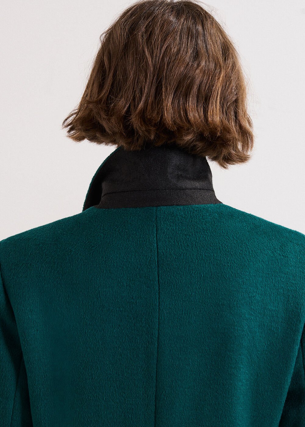 Lydia Long Wool Coat - Teal