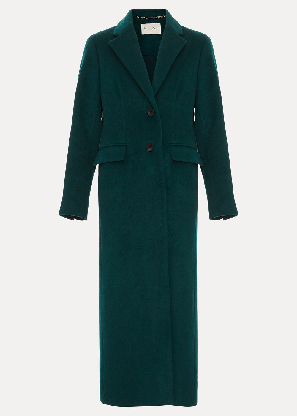 Lydia Long Wool Coat - Teal