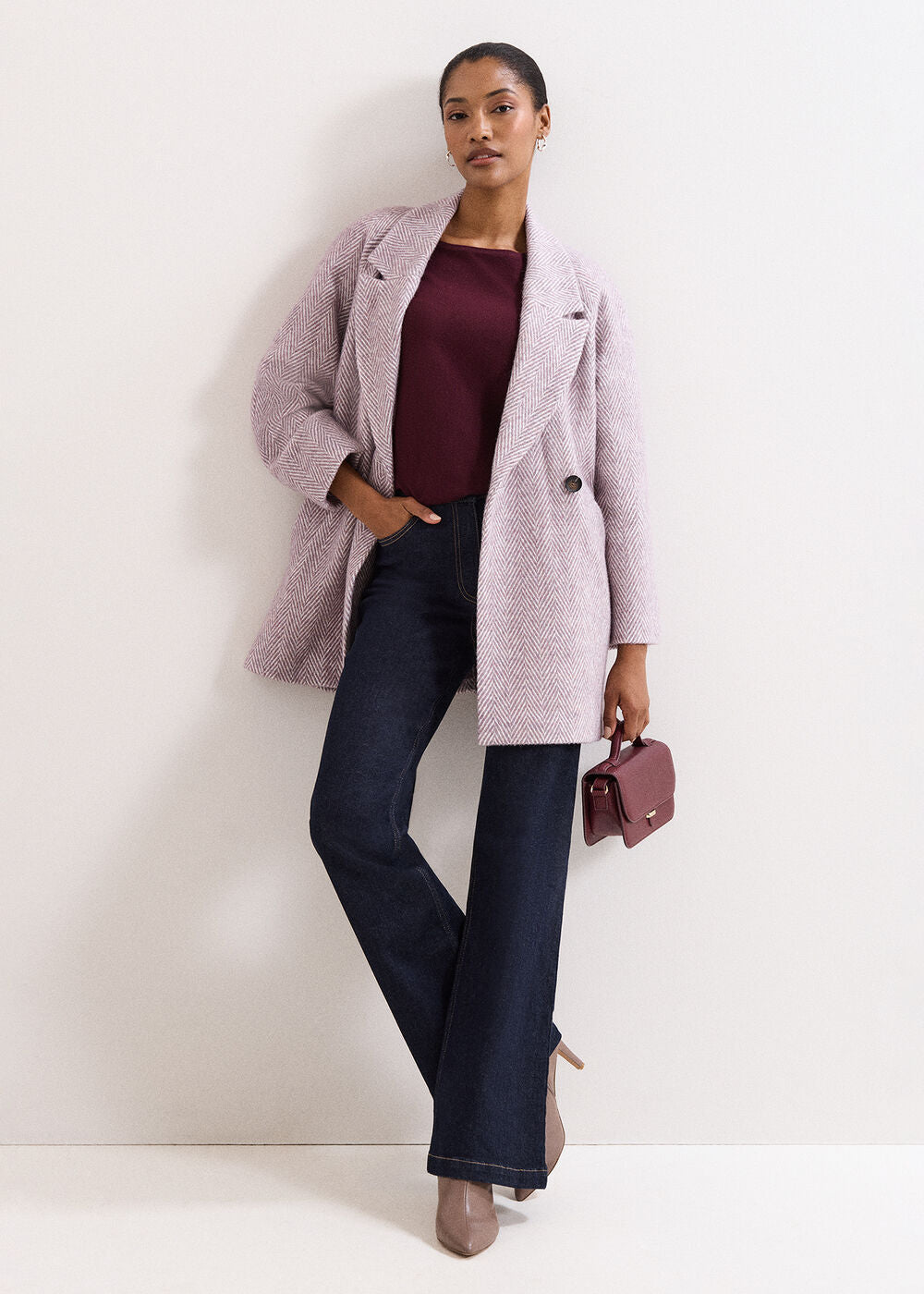 Niamh Wrap Coat - Lilac