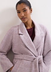 Niamh Wrap Coat - Lilac