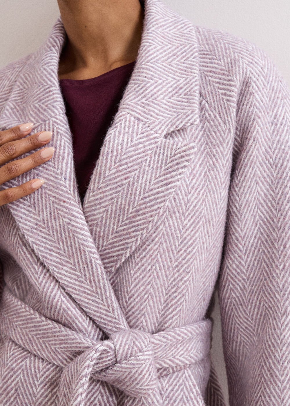 Niamh Wrap Coat - Lilac