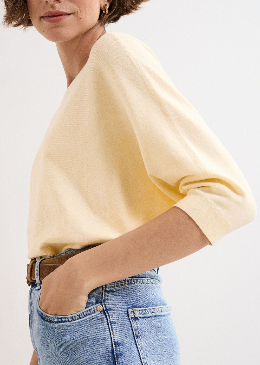 Cristine Knit Jumper - Pale Yellow