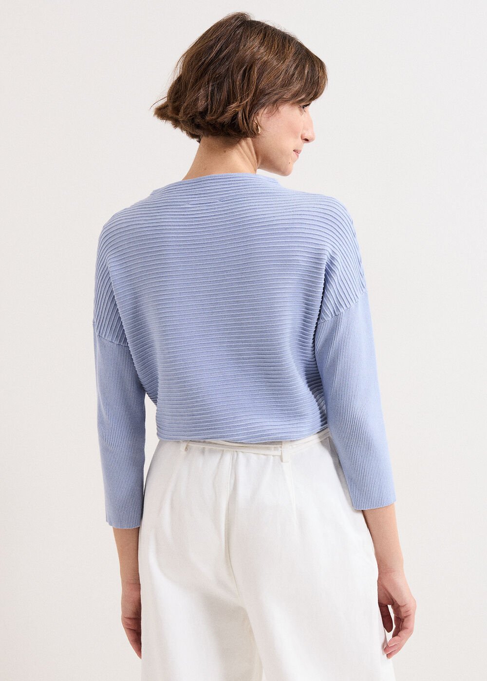 Elise Ripple Jumper - Blue