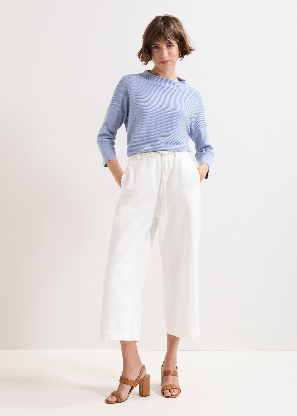 Elise Ripple Jumper - Blue