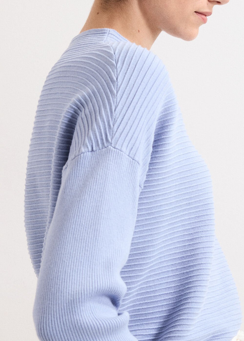 Elise Ripple Jumper - Blue
