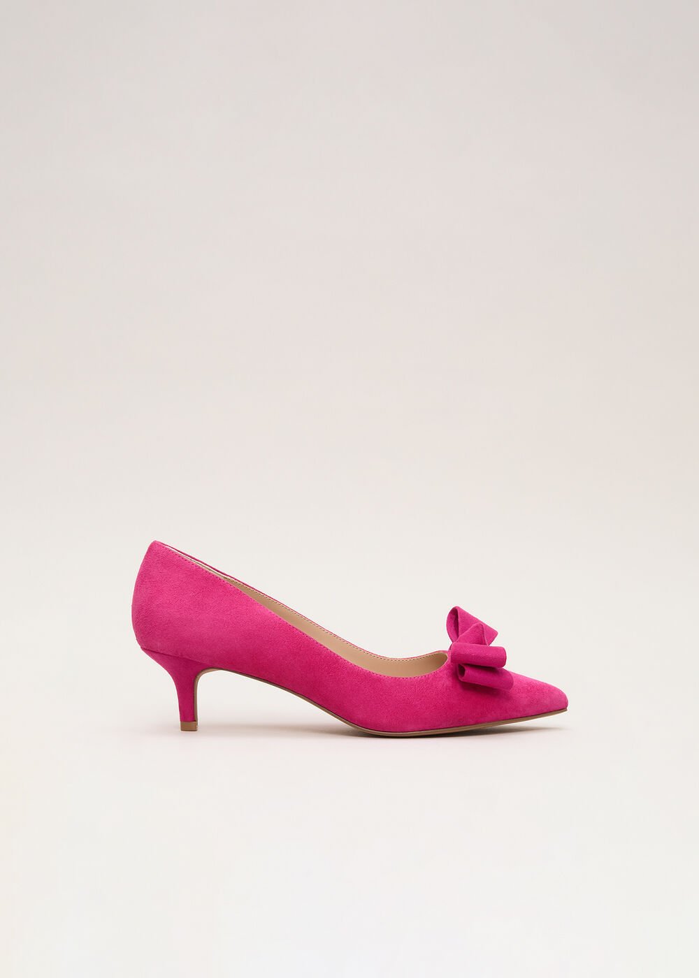 Suede Kitten Heel - Pink