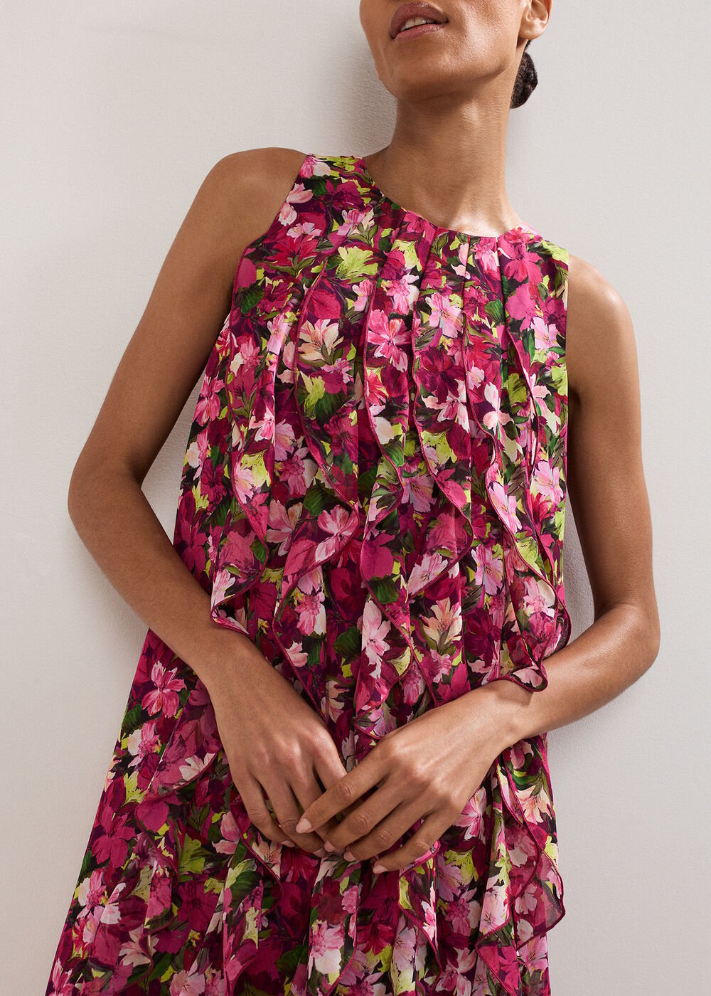 Cleo Ruffle Dress - Multi